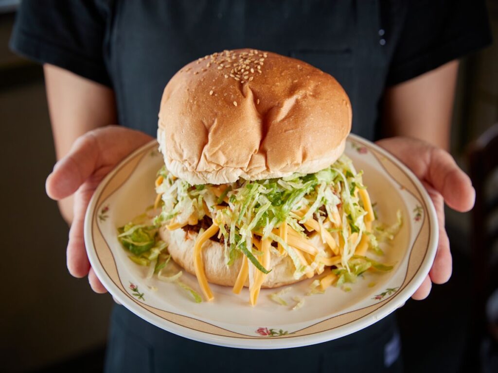 「タコチーズバーガー」500円