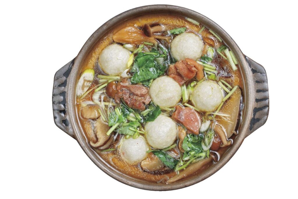 「だまっこ鍋」1400円（1人前）