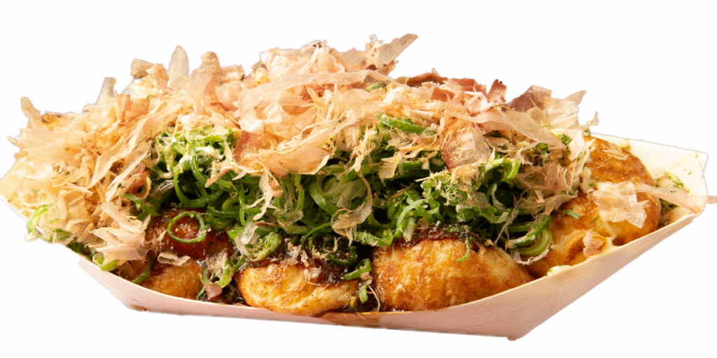 「たこ焼ソースネギトッピング」8個750円