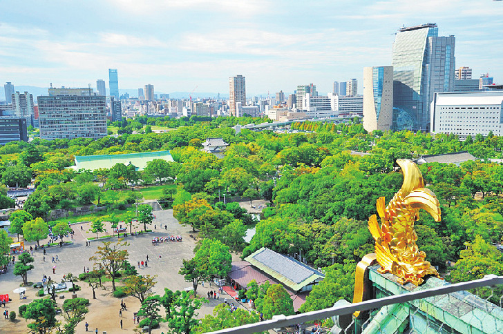 大阪城の天守閣