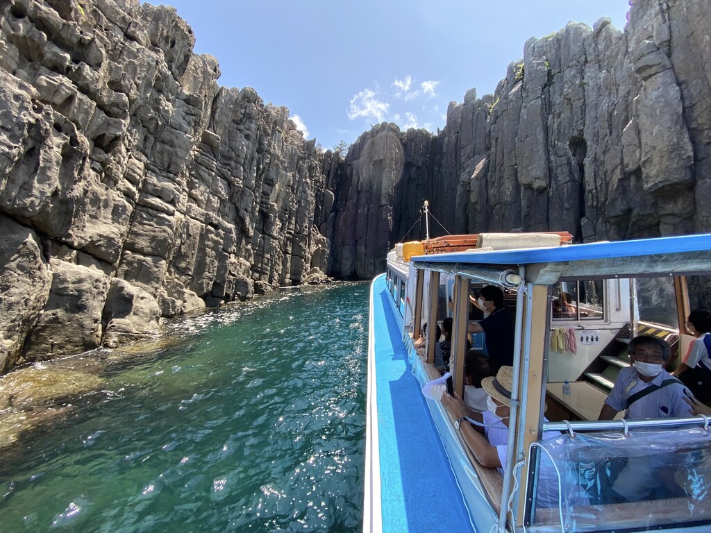 遊覧船から見える景色