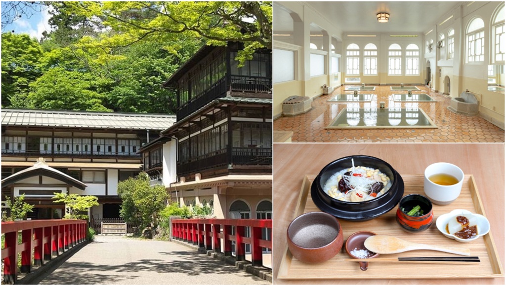 【群馬・四万温泉】江戸時代に建てられた現存する日本最古の木造建築湯宿「積善館」へ。「温泉×薬膳」で体の内外からポカポカに♪