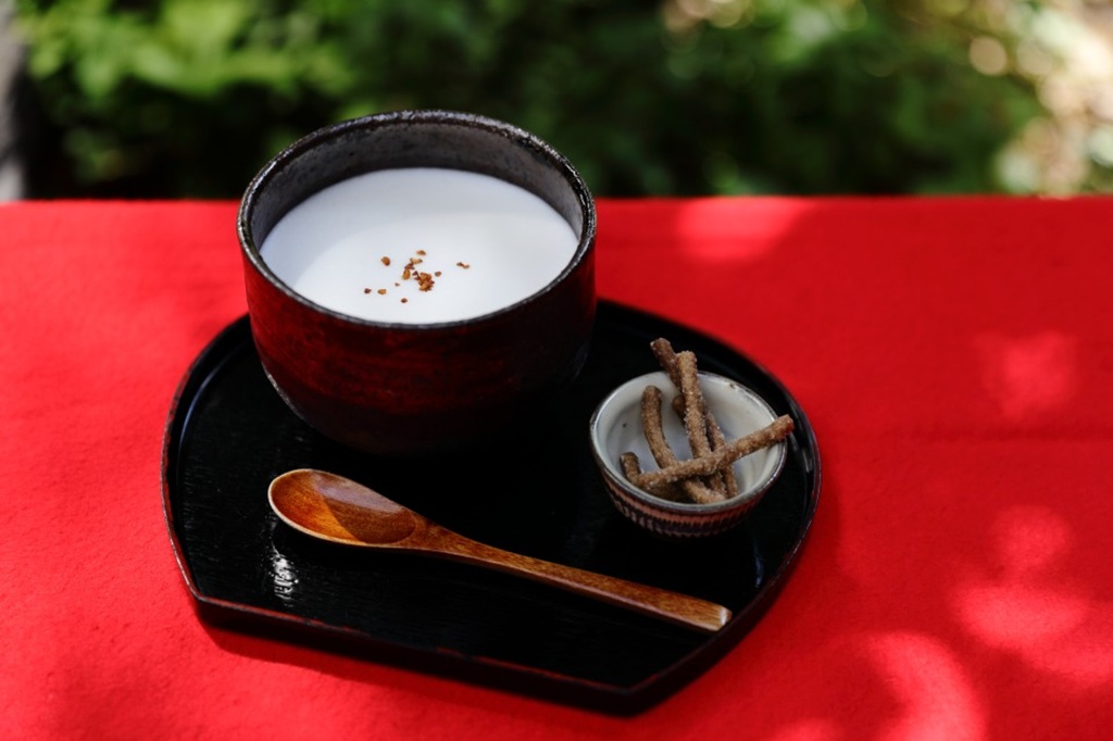 そば茶ラテ