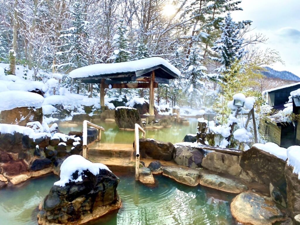 豊平峡温泉の露天風呂