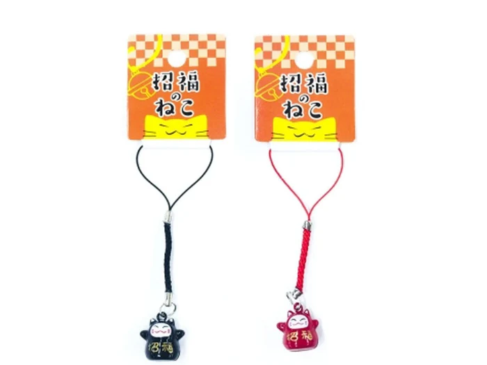 鈴　招福のねこ　各100円
