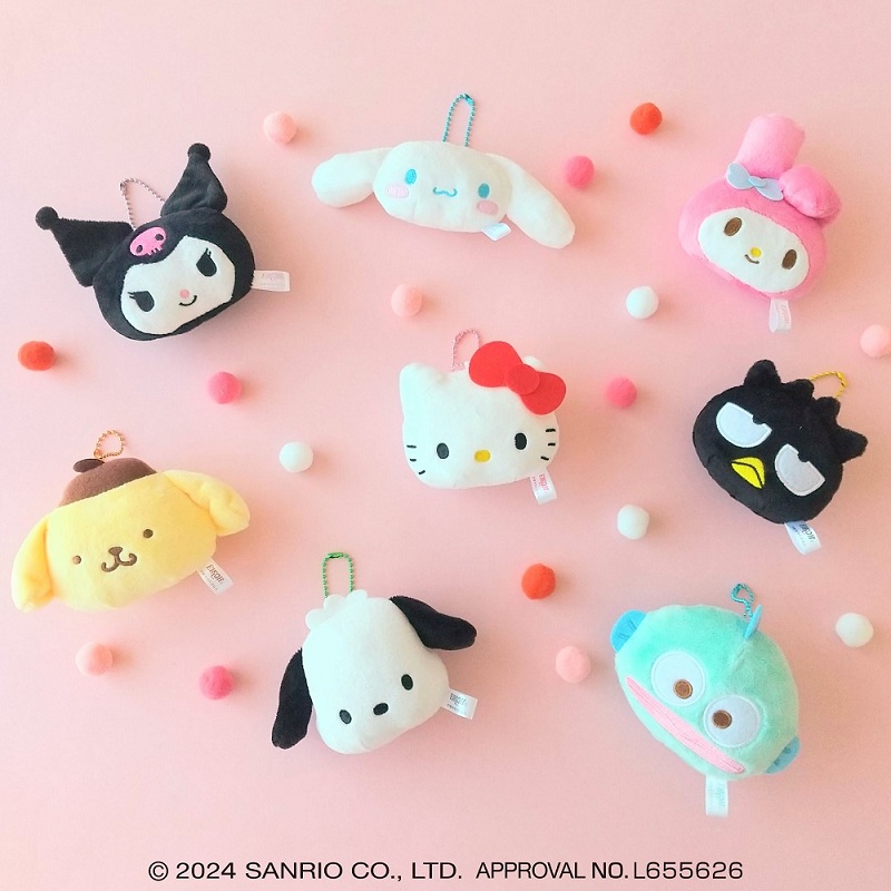 サンリオフェイスマスコット　各100円