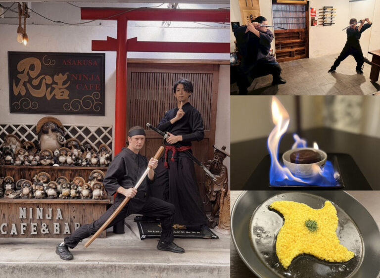 憧れの忍者になりきって忍者修行の体験ができる「忍者体験カフェ」
