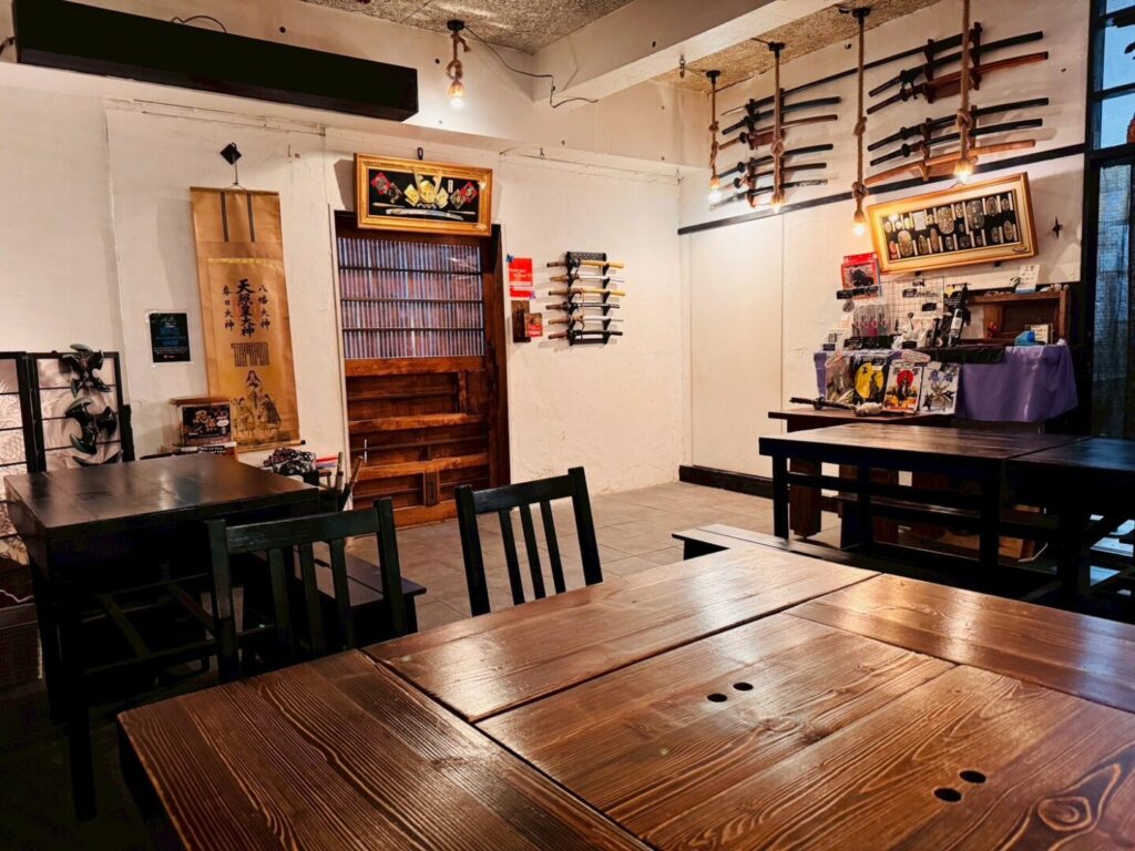 忍者体験カフェ浅草店内